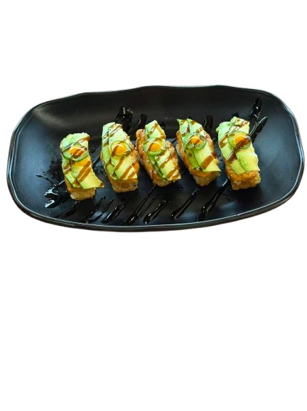 Crispy Rice Special at Makoto Revolving Sushi Bar Staten Island NY