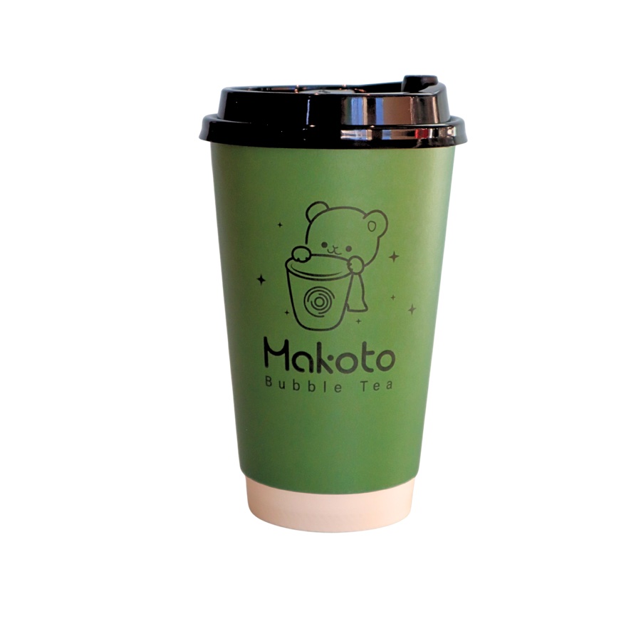 Hot Matcha Latte at Makoto Revolving Sushi Bar Staten Island NY