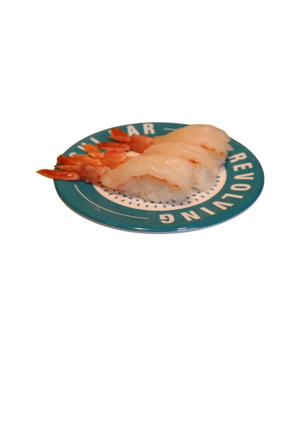 Red Shrimp Sushi at Makoto Revolving Sushi Bar Staten Island NY