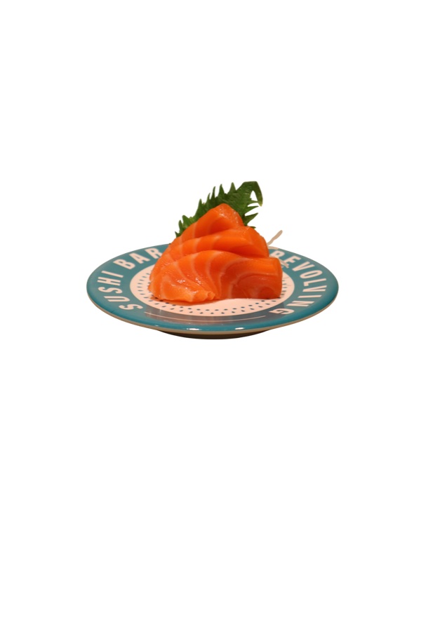 Salmon Sashimi (3pc) at Makoto Revolving Sushi Bar Staten Island NY