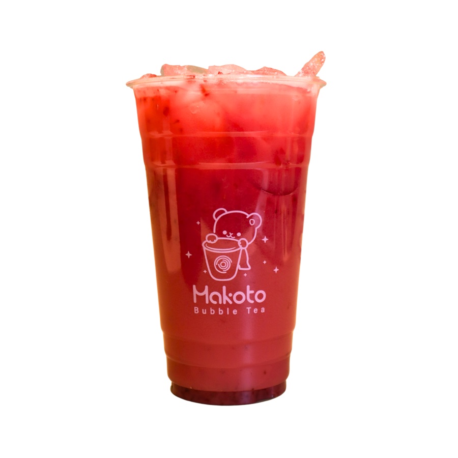 Strawberry Yakult Tea at Makoto Revolving Sushi Bar Staten Island NY