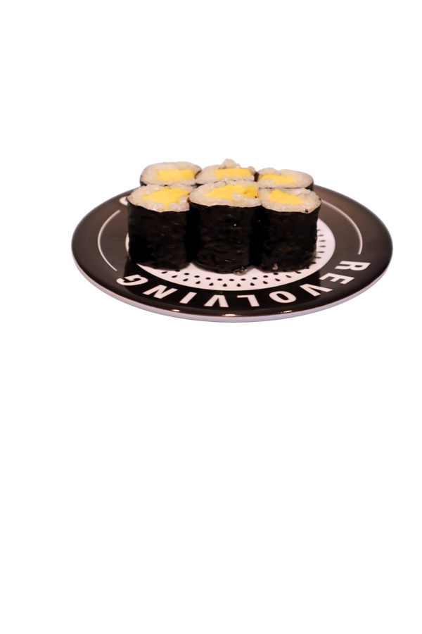 Tamago Maki Roll at Makoto Revolving Sushi Bar Staten Island NY